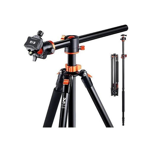 Tripé de Alumínio K&F T254A8+BH-28L
