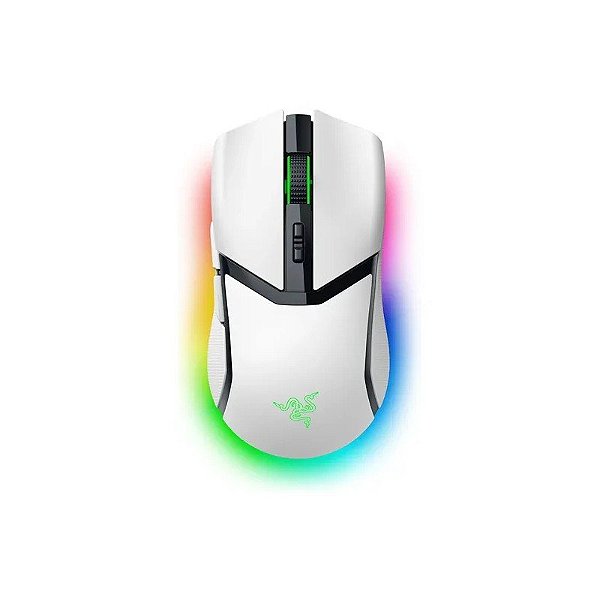 Mouse Gamer Razer Cobra Pro Edição Leve RZ01-04660200-R3U1 RGB 30000 DPI Sem Fio - Branco