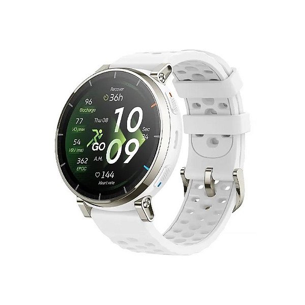 Relógio Amazfit Active 3 Premium A2559 com GPS/Bluetooth Branco Aero