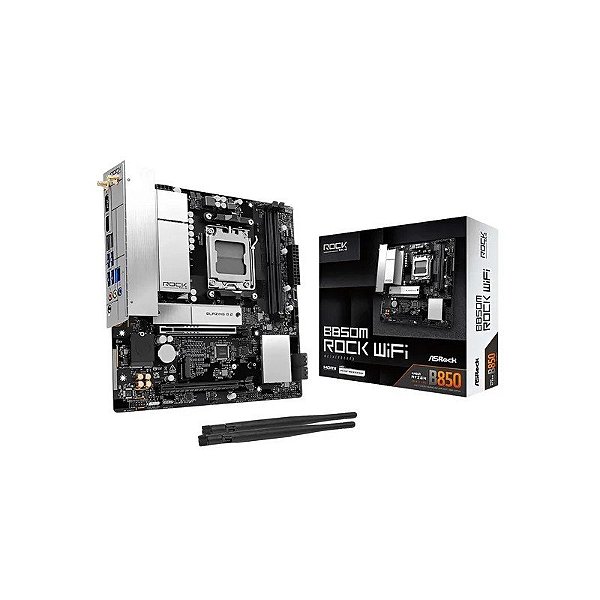 Placa-Mãe Asrock B850M Rock Wifi AM5 DDR5