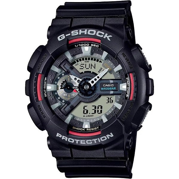 Relógio Masculino Casio Analógico-Digital GA-110RL-1ADR