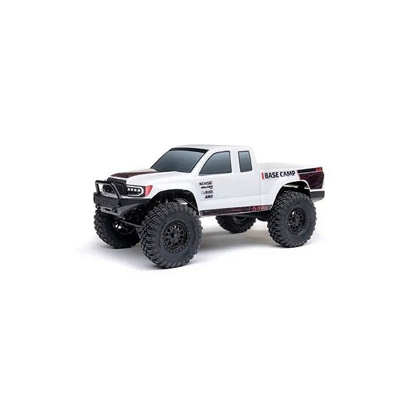 Carro Axial 1/24 SCX24 Base Camp Tração 4x4 Pronto para Rodar Branco AXI-1219T1