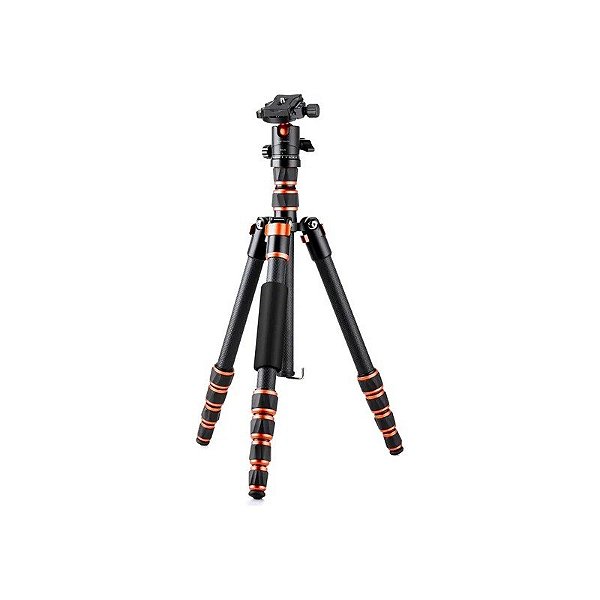 Tripé K&F C225C0+BH-25 de Fibra de Carbono