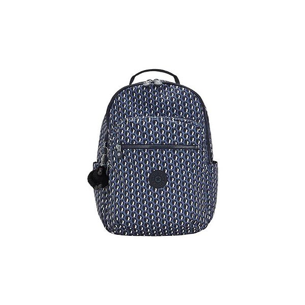 Mochila Kipling Seou 3D em Azul Marine