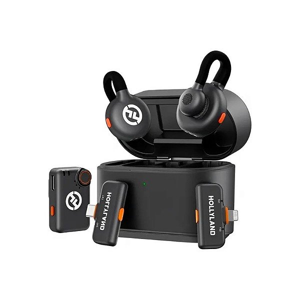 Microfone Hollyland Lark M2S Ultimate Combo S.Gray Light/USB-C