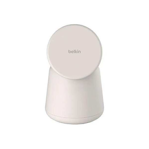 Carregador Wireless Belkin WIZ020VFH37 2 em 1 15W Magsafe Suporte iPhone-Watch - Branco