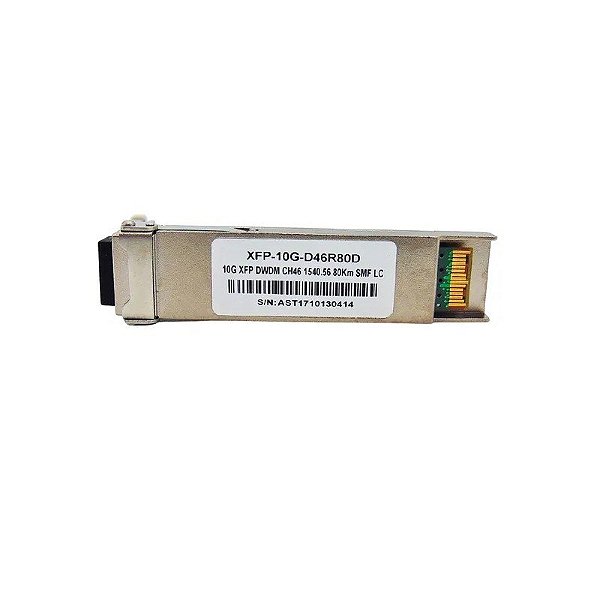 Cabo Fibra Óptica F. M XFP 10G 80KM LC 1540.56 CH46 D46R80D com Cisco Mux-Demux