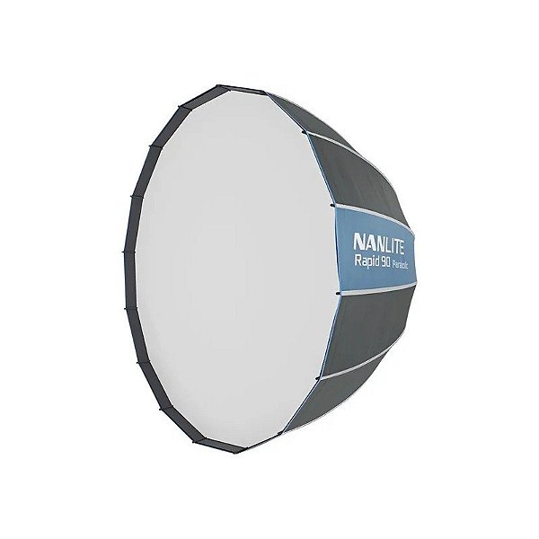 Kit de Softbox Nanlite SB-RP90 Rapid 90 cm Pré-Montado - Preto/Azul