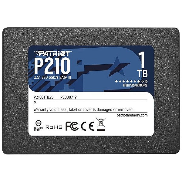 SSD Patriot P210 2,5" 1TB SATAIII - P210S1TB25