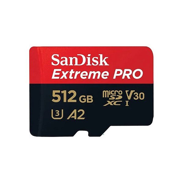 Cartão de Memória Sandisk Micro SDXC Extreme Pro 512GB 200 MB/s - SDSQXCD-512G-GN6MA