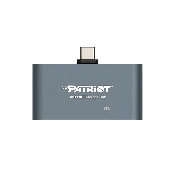 Hub USB-C Patriot PMD1TH013 1 TB 3 em 1 - Cinza