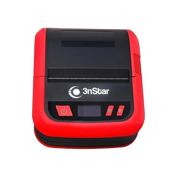 Impressora Térmica POS 3NSTAR PPT305BT Portátil 1D/2D Bluetooth - Preto/Vermelho