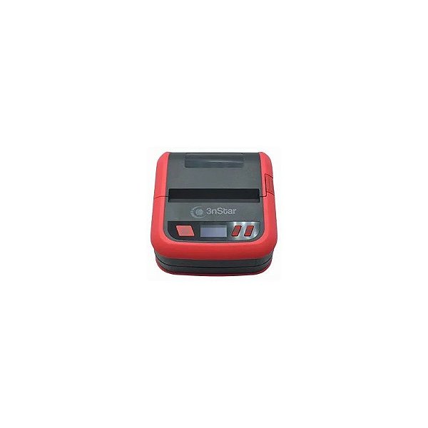 Impressora Térmica Portátil de Recibos e Etiquetas 3NSTAR PPT305BT - Preto / Vermelho