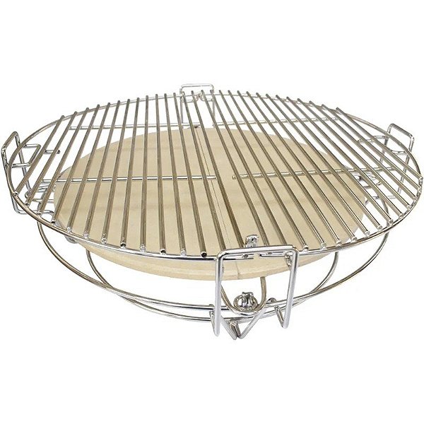 Sistema de Cozimento Divide & Conquer para Churrasqueira Kamado 51x51x16 AU-CS23