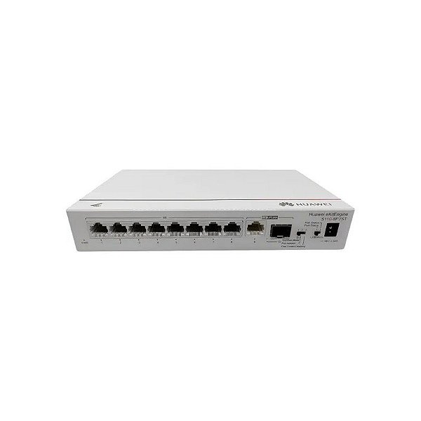Switch Huawei S110-8P2ST 8 Portas Poe+ 124 W - Cinza Claro