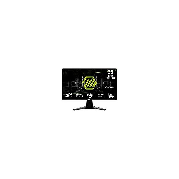 Monitor Gamer MSI Mag 255F E20 25" FHD 200Hz 0,5ms Preto