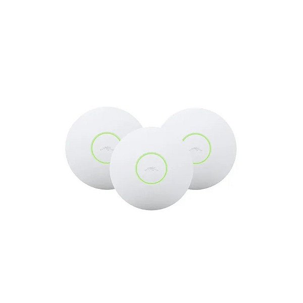 Kit. UAP-LR-3 (3 Unidades) Ponto de Acesso Ubiquiti Unifi 2.4GHz 300Mbps 100+ Clientes