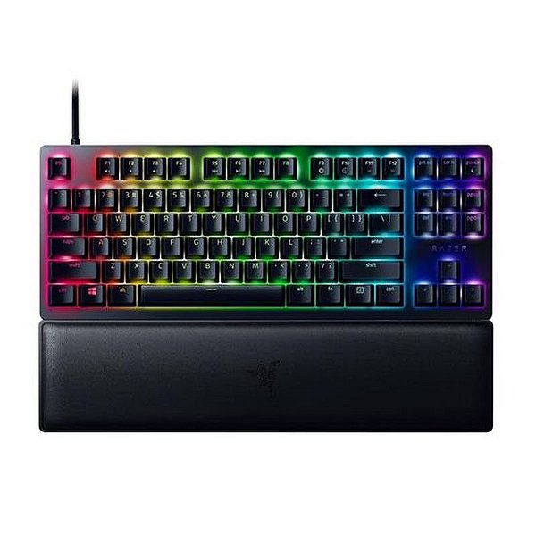 Teclado Gamer Razer Huntsman V2 Tenkeyless Switch Óptico Clicky USB Inglês EUA Roxo - RZ03-03940400-R3U1
