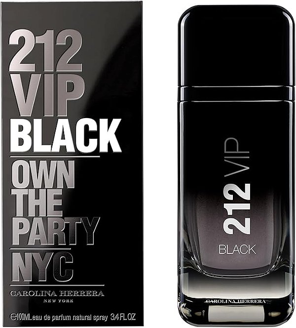 212 Vip Black Carolina Herrera Perfume Masculino 100ml