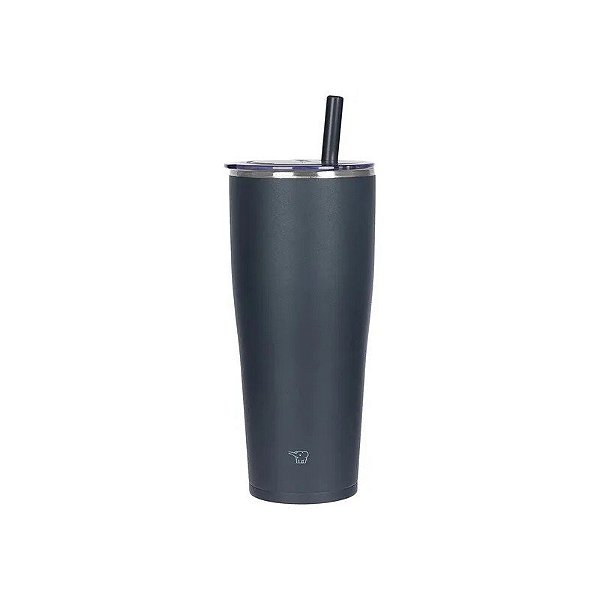 Copo Térmico Zojirushi SX-HA89HAM com Canudo para Encaixe em Carro Inox 890ML - Azul Escuro