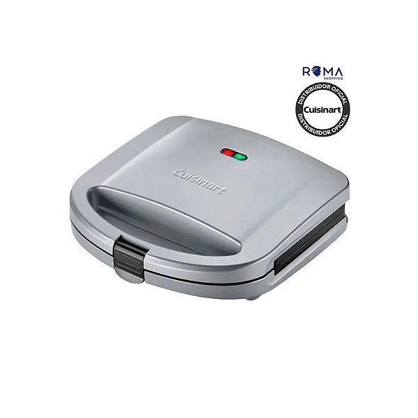 Sanduicheira Grill Cuisinart WM-SW2N1NAS Prata 110V