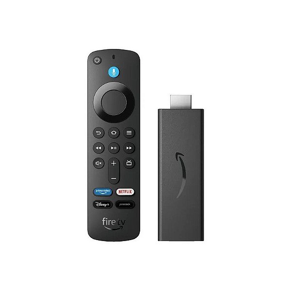 Controle Amazon Fire TV Stick Full HD Alexa 8GB Wi-Fi 5 Preto - 840414697713