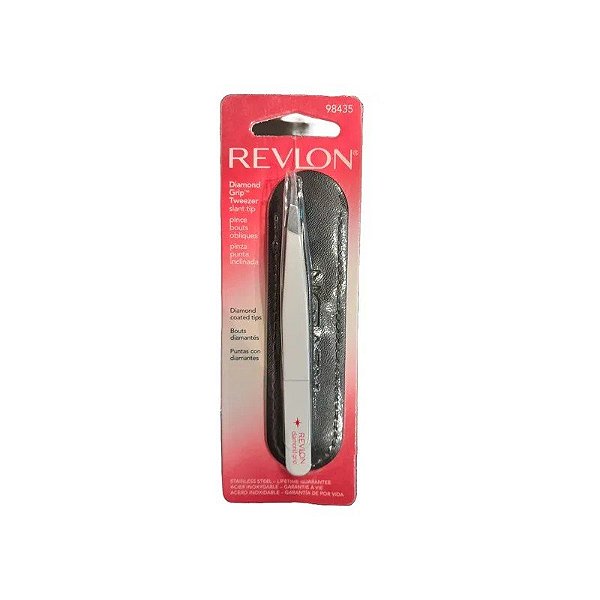 Pinça de Sobrancelha Revlon Diamond Grip Ponta Inclinada 3151-46