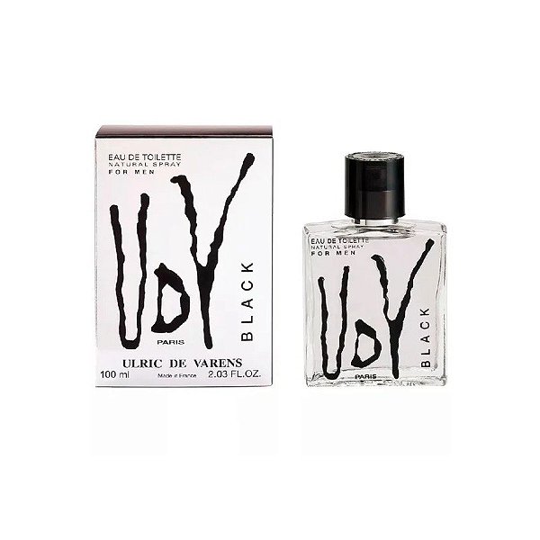 Perfume Ulric de Varens Black For Men Eau de Toilette Masculino 100ML