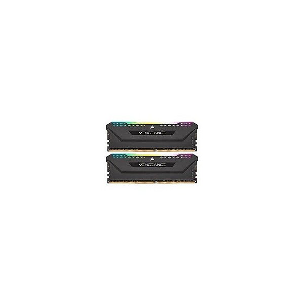 Memória RAM Corsair Vengeance RGB Pro SL DDR4 32GB (2X16GB) 3200MHz - Preta (CMH32GX4M2E3200C16)