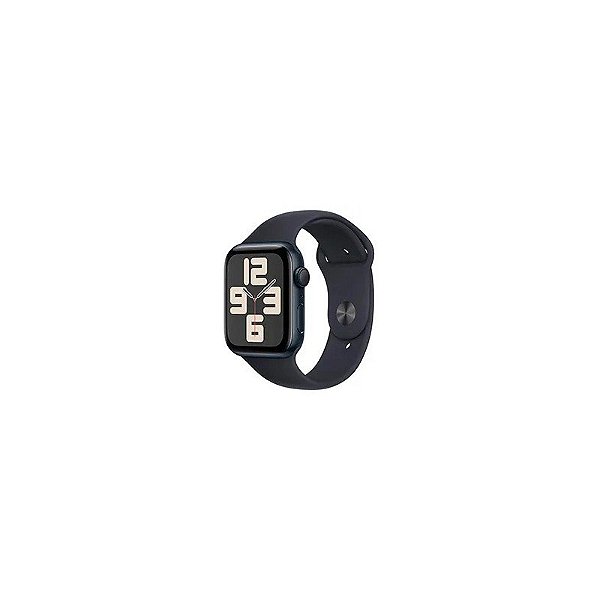 Relógio Apple Watch SE2 MXEK3HN/A 44MM / M-L / GPS Pulseira Esportiva de Alumínio - Meia-Noite