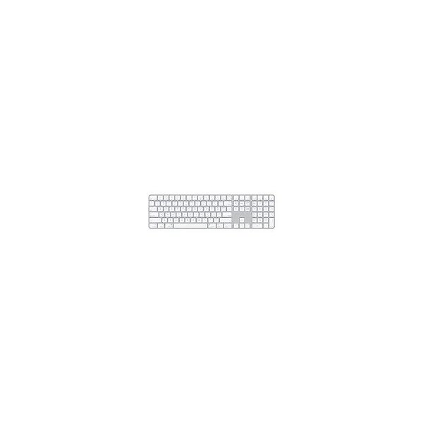 Teclado Apple Magic MK2C3LL/A Touch Id Numérico Sem Fio Bluetooth Inglês Prata / Branco