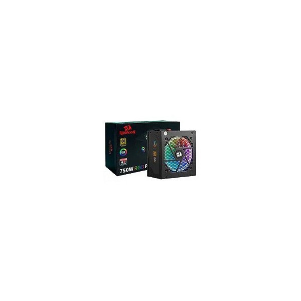 Fonte de Alimentação Redragon GC-PS006-1 750W ATX / Modular / 80 Plus Gold / RGB
