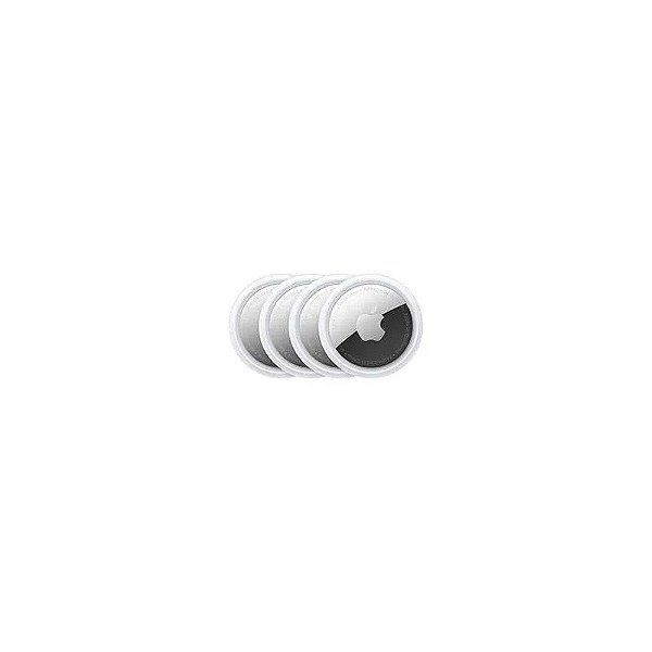 Kit com 4 Rastreadores Apple Airtag MX542LL/A Bluetooth - Branco / Prata