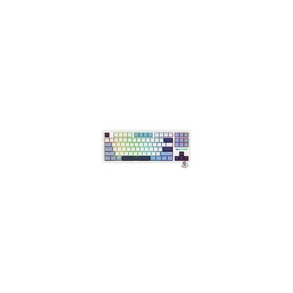 Teclado Gamer Mecânico Redragon K728WBB-RGB-Pro Antonium Pro Wireless / RGB / Inglês - Branco