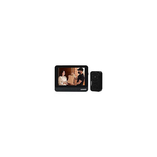 Vídeo Porteiro Satellite A-DB23 Smart Home / Tela 4.3" - Preto