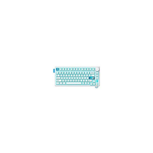 Teclado Gamer Mecânico Onikuma MT706 Sem Fio / RGB / Inglês - Branco