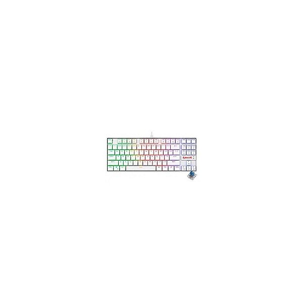 Teclado Gamer Mecânico Redragon K552W-RGB Kumara USB / RGB / Inglês - Branco
