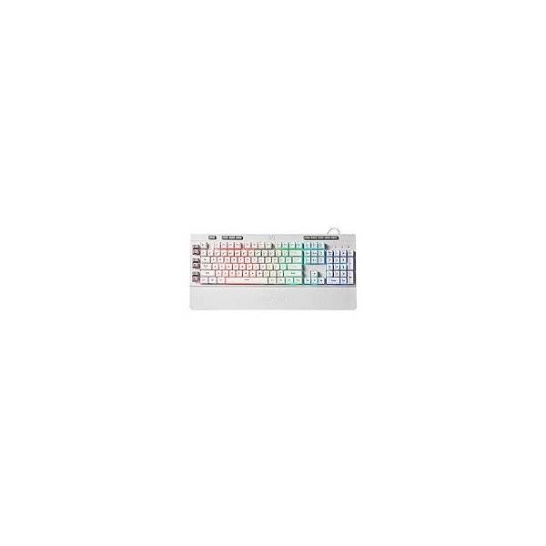 Teclado Gamer Redragon K512W-RGB-1 Shiva USB Branco