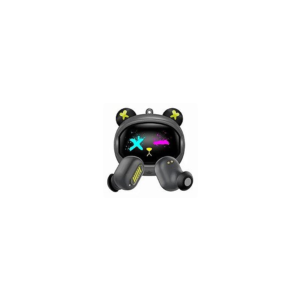 Fone de ouvido gamer Onikuma T20 TWS Space Bear / Bluetooth - Preto