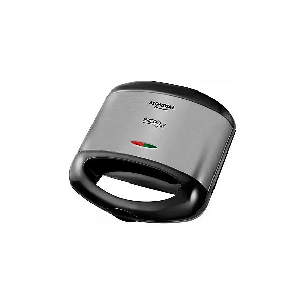Sanduicheira Mondial Inox Grill Premium S-07 - 800W - 220V/60Hz - Preto e Prata
