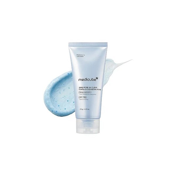 Limpador Facial Medicube Zero Pore Sa Clear Capsule Cleansing Foam - 120g