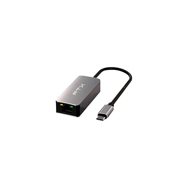 Adaptador FTX CT-CML2500-Ag - USB-C - Ethernet RJ45 - Cinza