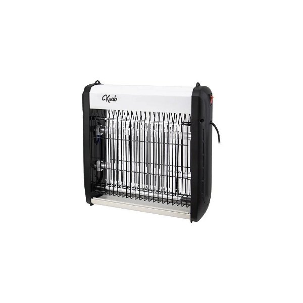 Mata Mosquitos Krab KBMIE60 - 6W - 2 Lâmpadas Uv - 110V - Branco e Preto