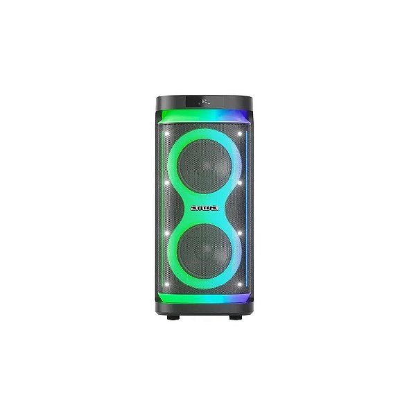 Caixa de Som Aiwa AWPOH5D 2 de 8" 800 Watts P.M.P.O com Bluetooth/USB/FM - Preta