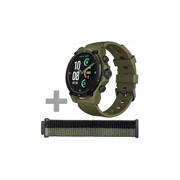 Relógio Black Shark GS3 BS-GS3 com GPS/Bluetooth - Verde + Pulseira (Anatel)