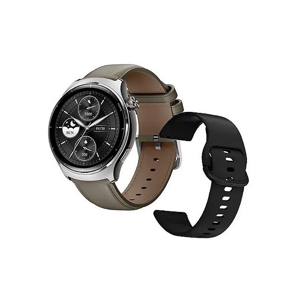 Relógio Mibro Lite 3 Pro XPAW019 com GPS e Bluetooth - Cinza Cáqui com Pulseira