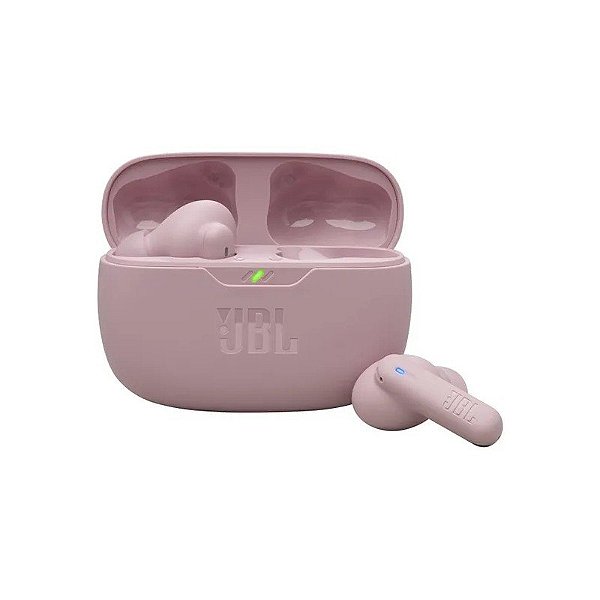 Fone de Ouvido Sem Fio JBL Wave Beam 2 com Cancelamento de Ruído Ativo - Rosa