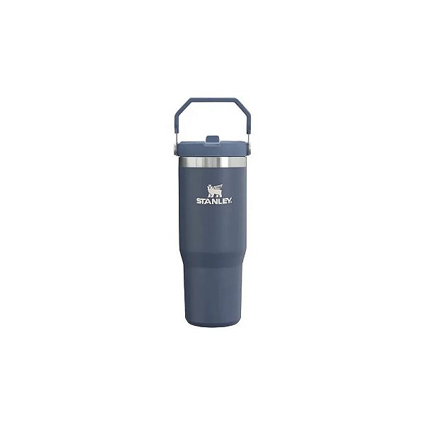 Garrafa Térmica Stanley The Iceflow Flip Straw Tumbler de 887 ML - Petróleo