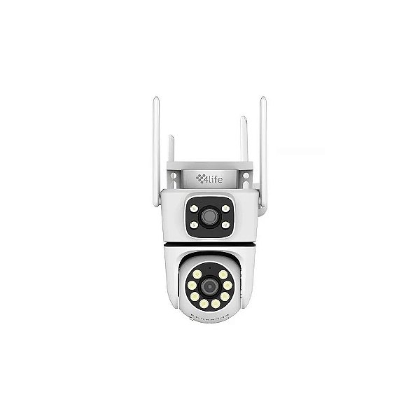 Câmera IP 4LIFE Dualvue FLD25X 3.5K com Wi-Fi - Branca