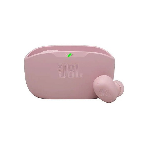 Fone de Ouvido Sem Fio JBL Wave Buds 2 com Cancelamento de Ruído Ativo (Anc) - Rosa